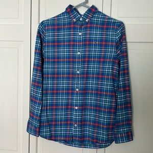 Vineyard Vines L (16) Plaid Whale Shirt